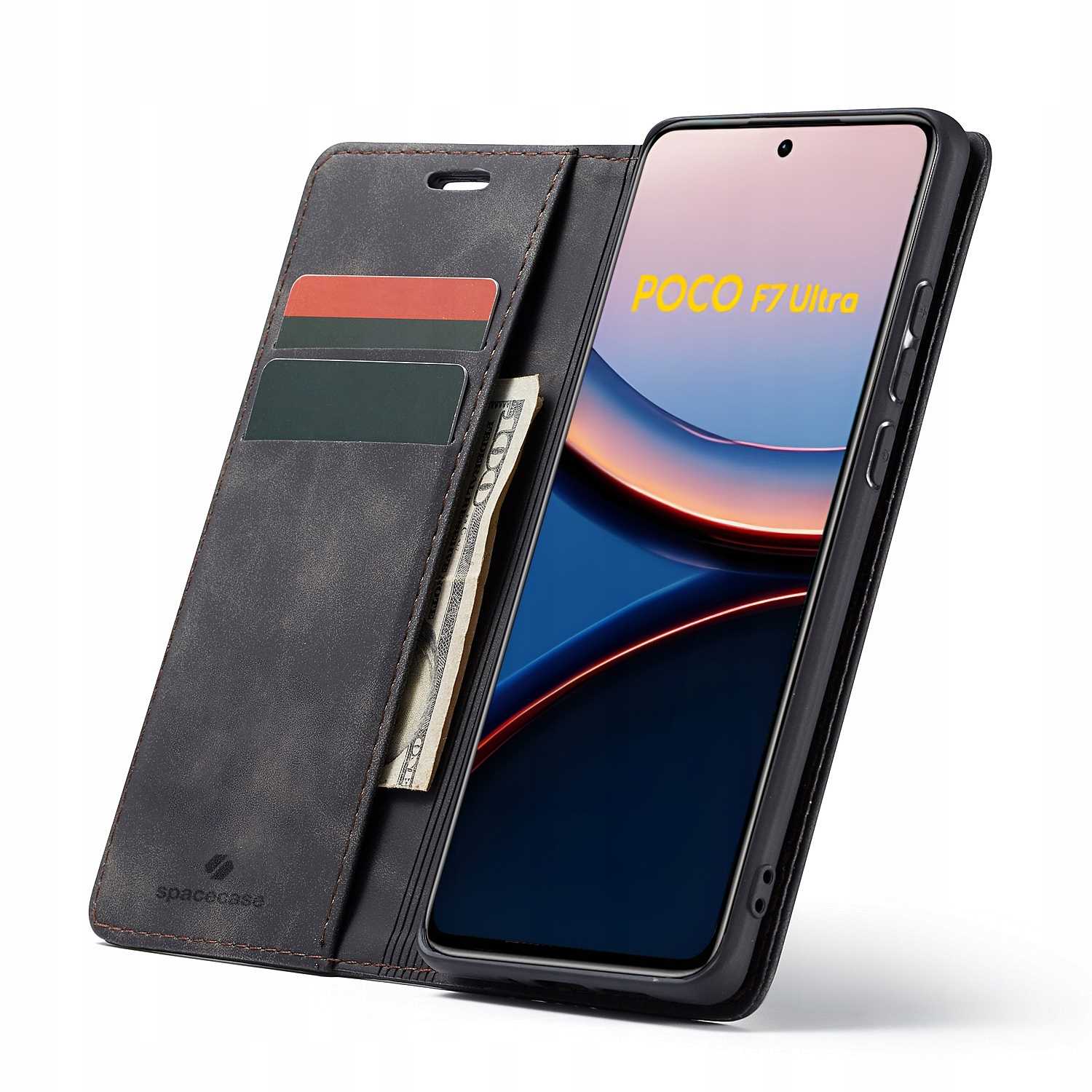 Spacecase Wallet Poco F7 Ultra Black