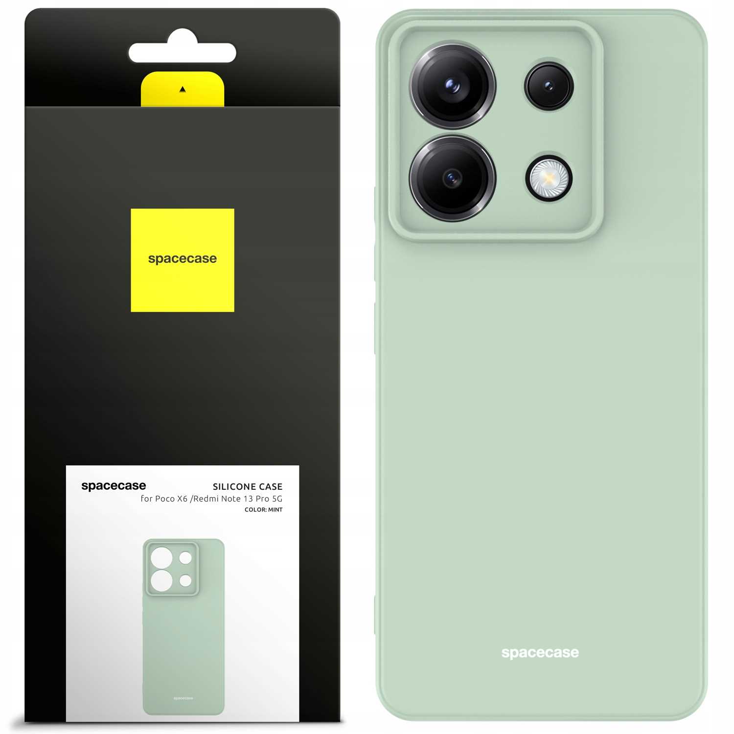 Spacecase Silicone Case Poco X6 / RM Note 13 Pro 5G mint