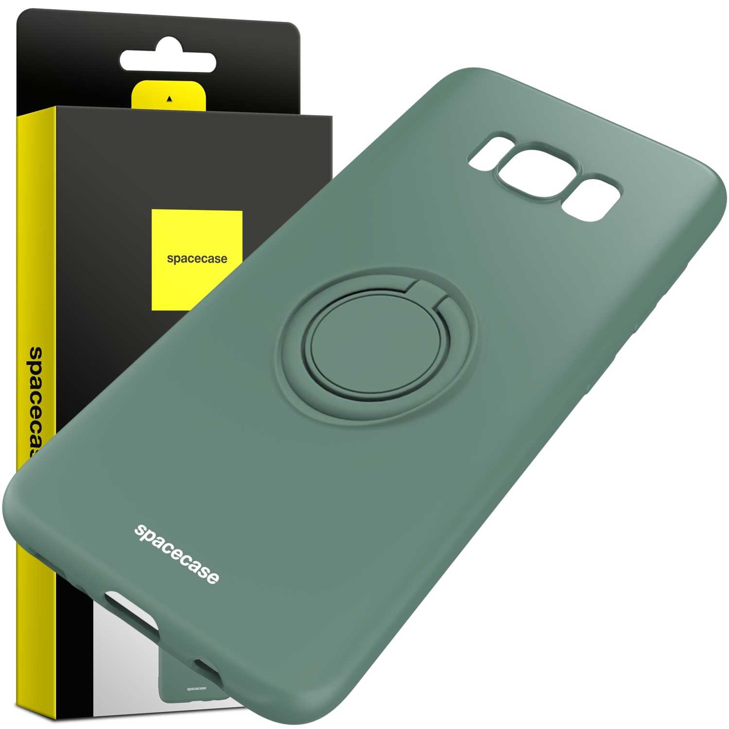 Spacecase Silicone Ring Galaxy S8 dark green