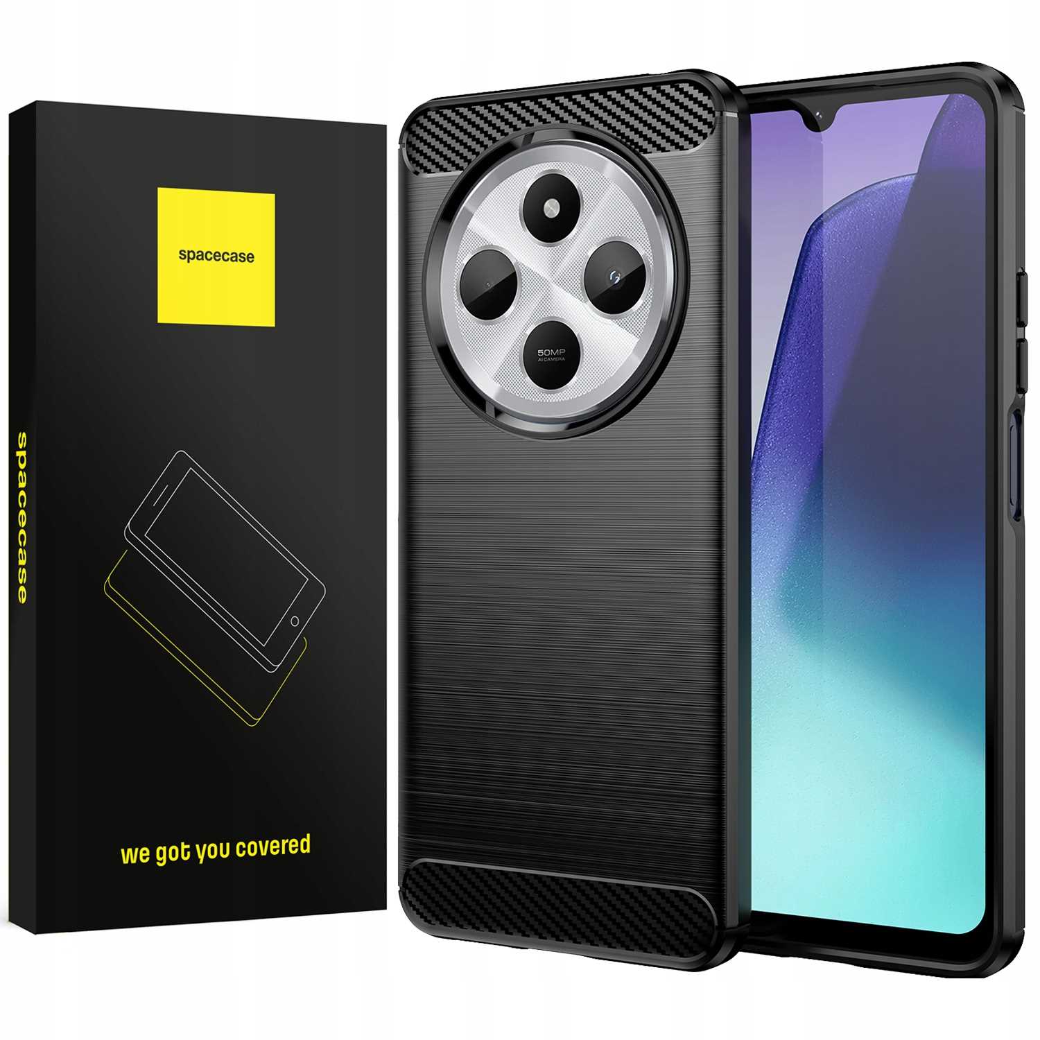 Spacecase Carbon Xiaomi 14C/Poco C75 4G Black