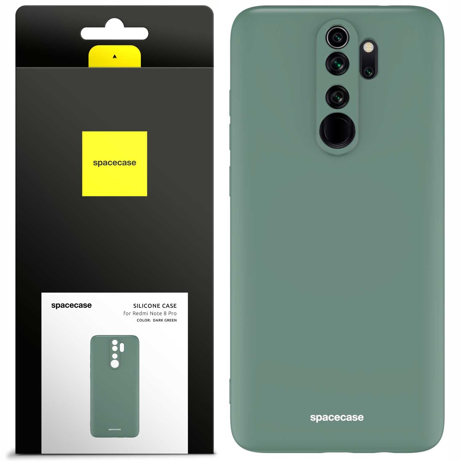 Spacecase Silicone Case Redmi Note 8 Pro Dark Green