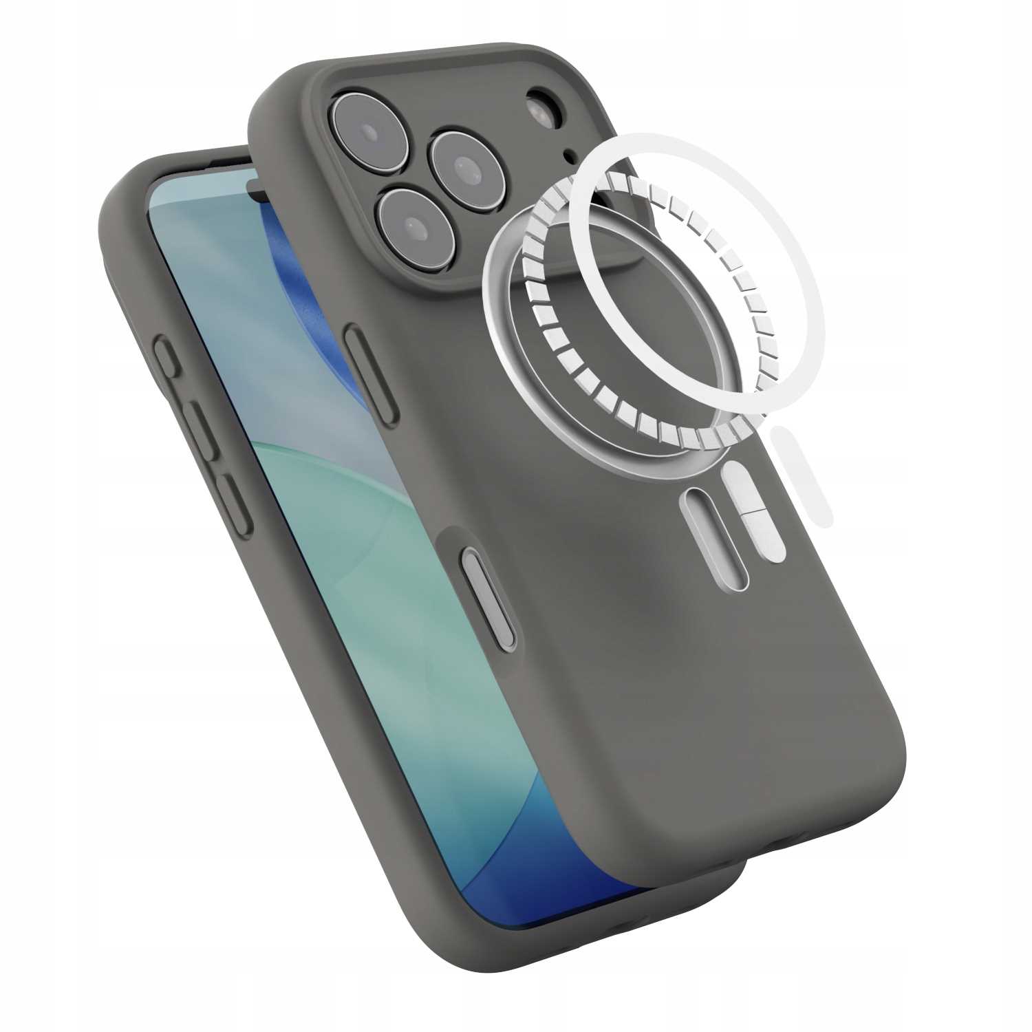 Spacecase Silicone Mag Iphone 17 Pro Gray