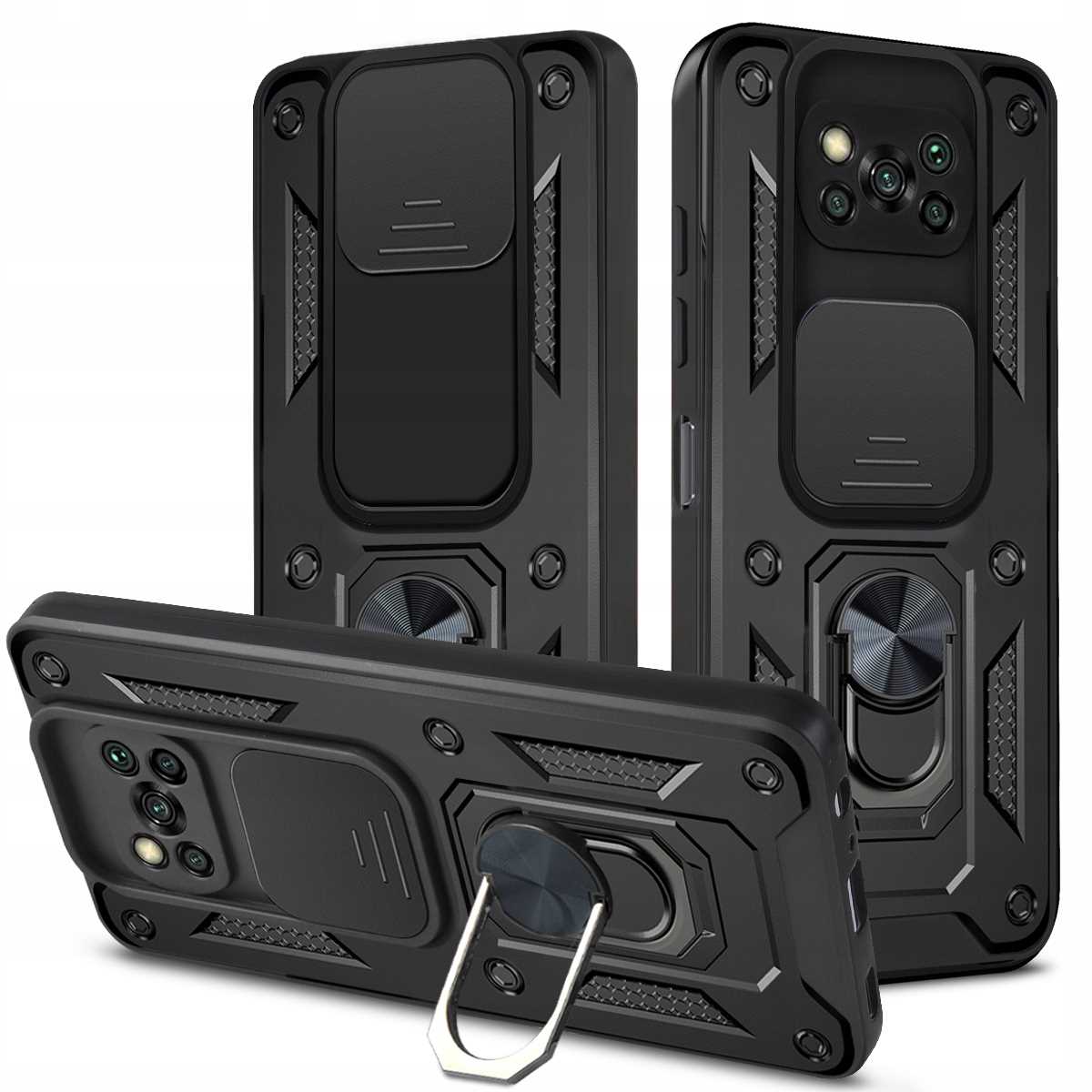 Spacecase Camring Poco X3 Pro black