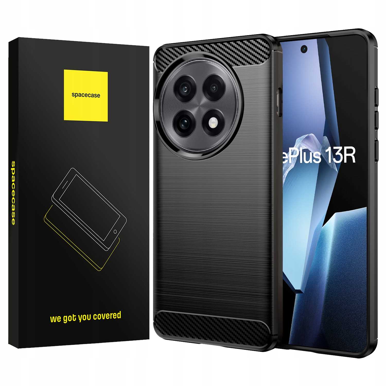 Spacecase Carbon Oneplus 13R Black