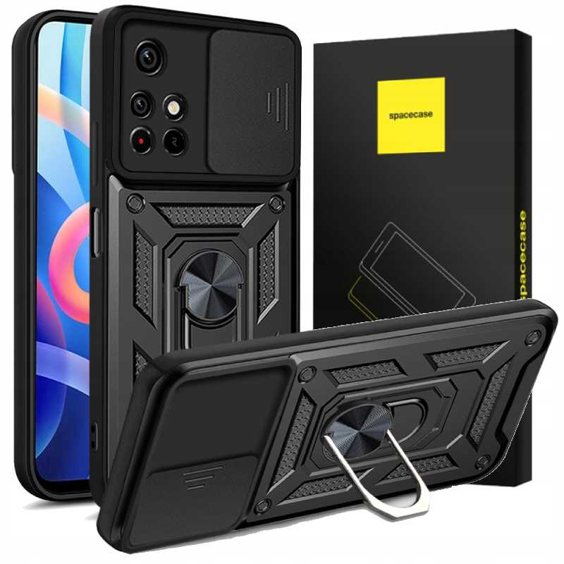 Spacecase Camring Poco M4 Pro 5G Black
