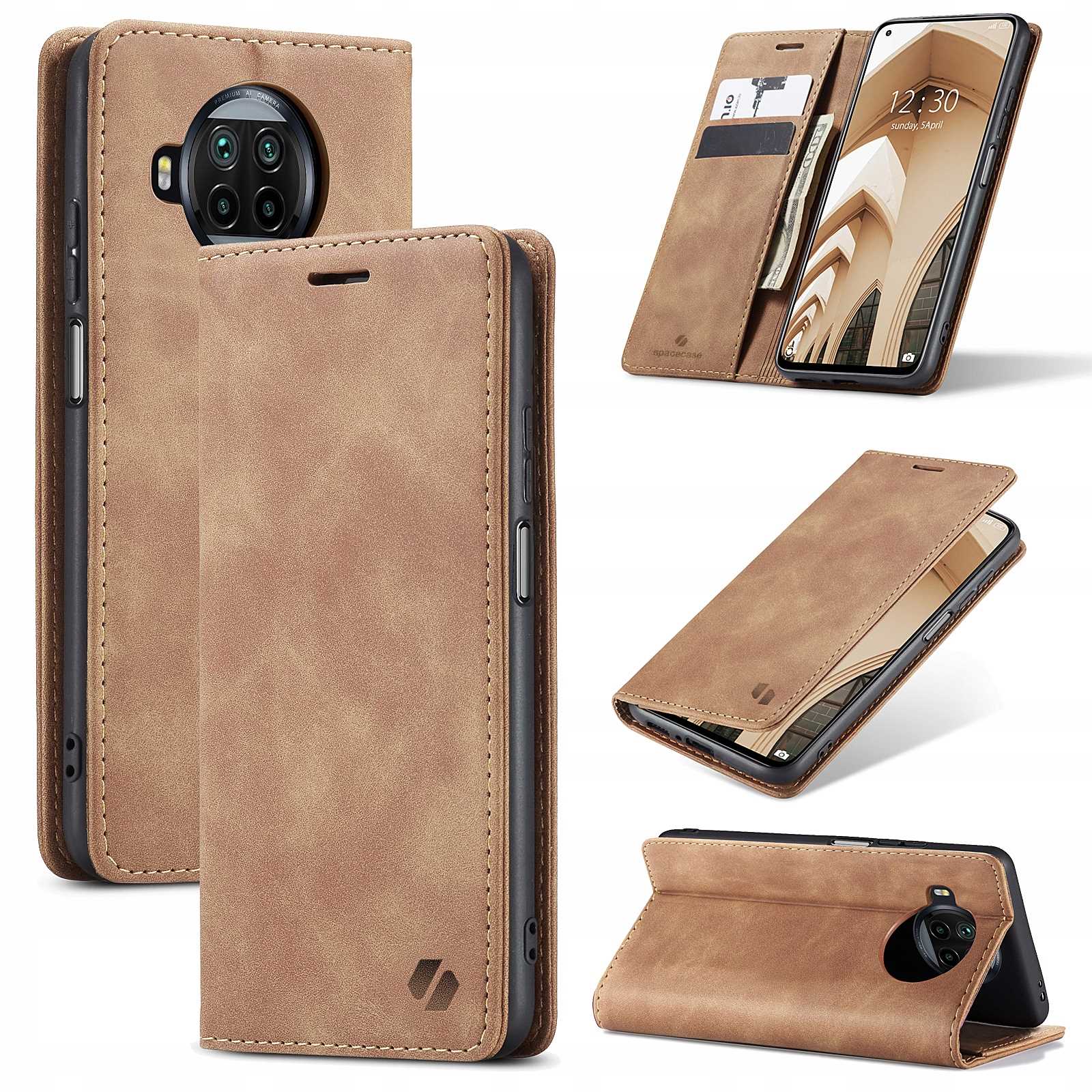 Spacecase Wallet Mi 10T/10T Pro Light Brown