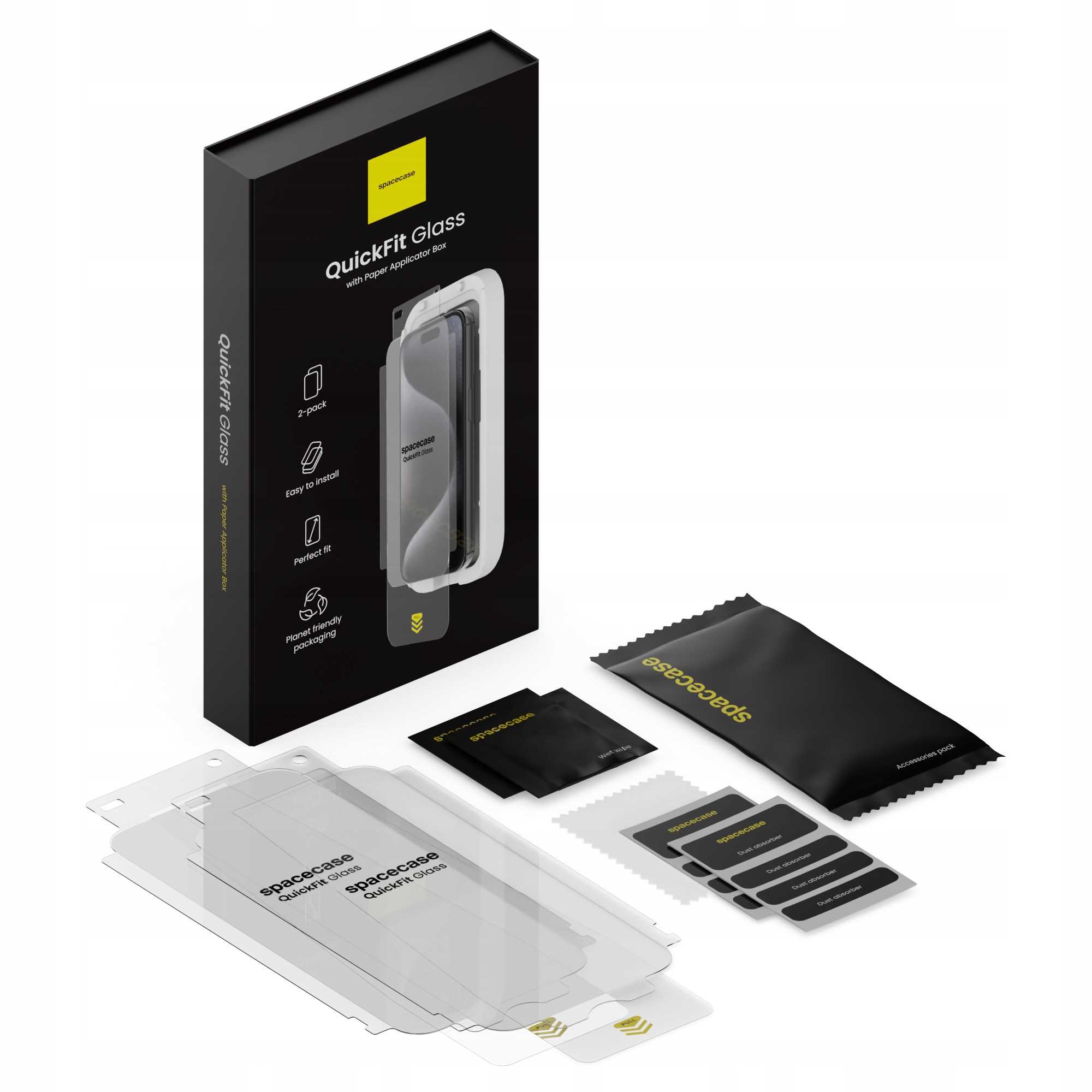 Spacecase QuickFit Glass iPhone 12 Pro Max