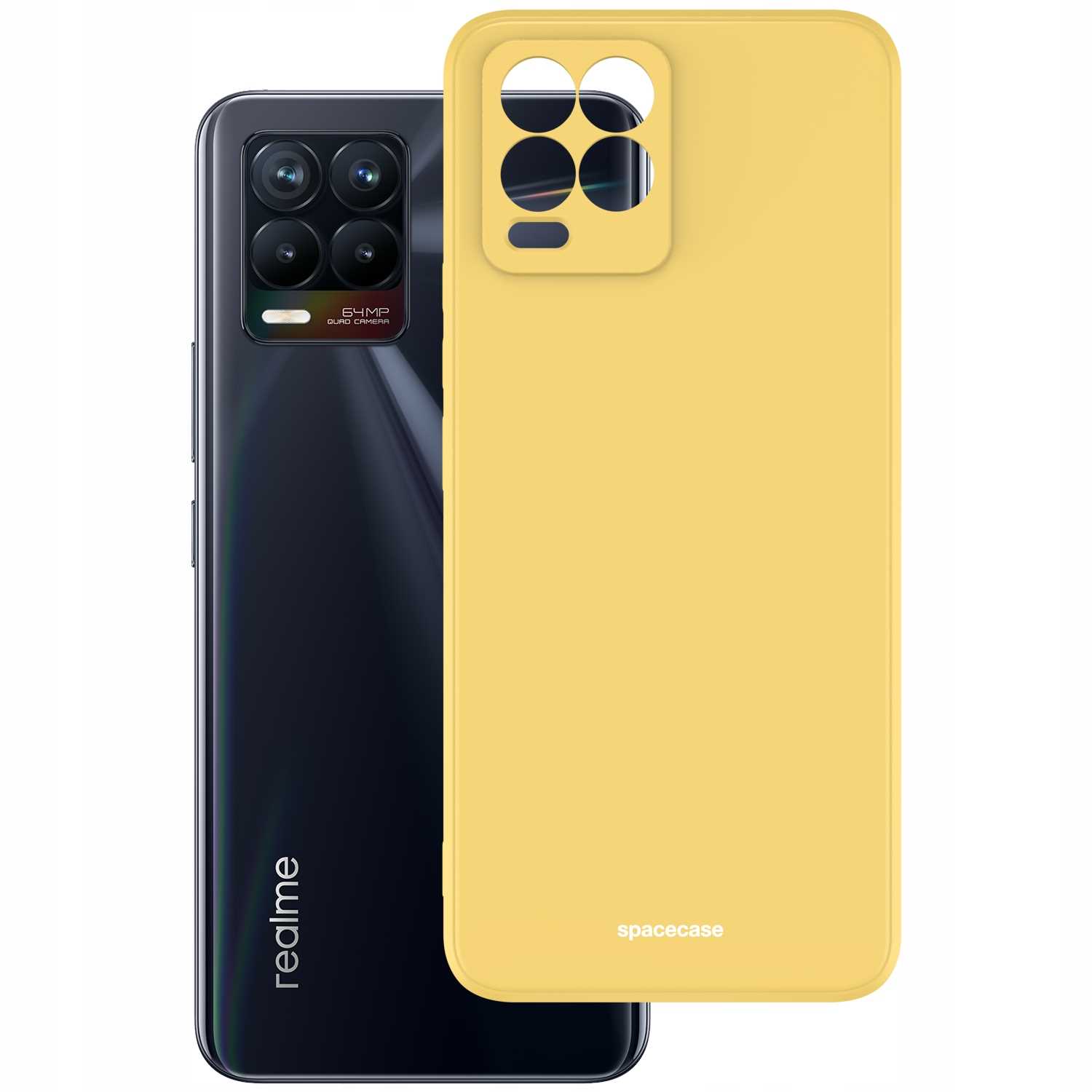 Spacecase Silicone Case Realme 8/8 Pro yellow
