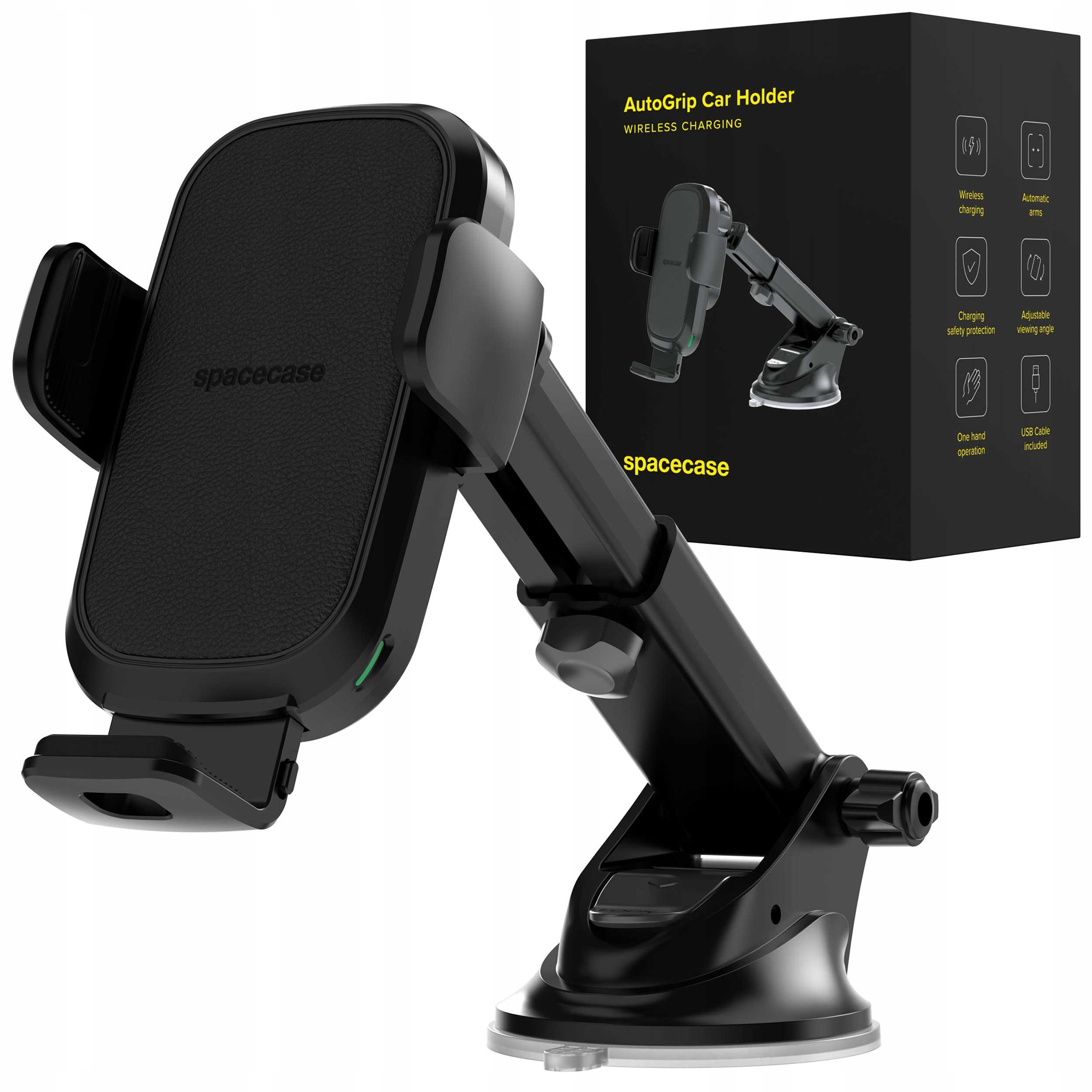 Spacecase Car Holder Dash/Windshield Wireless Charge Wm7B