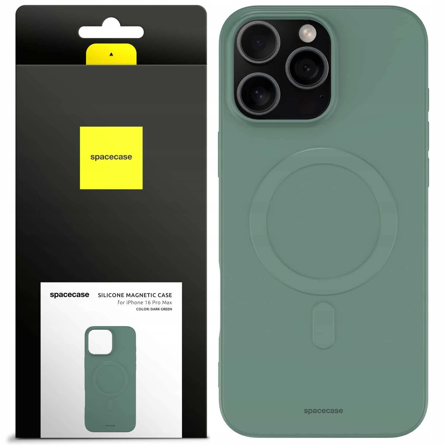 Spacecase Silicone Magnetic Case Iphone 16 Pro Max Green