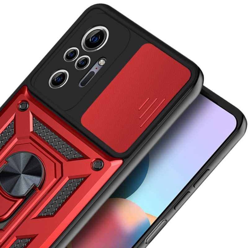 Spacecase Camring Redmi Note 10 Pro Red