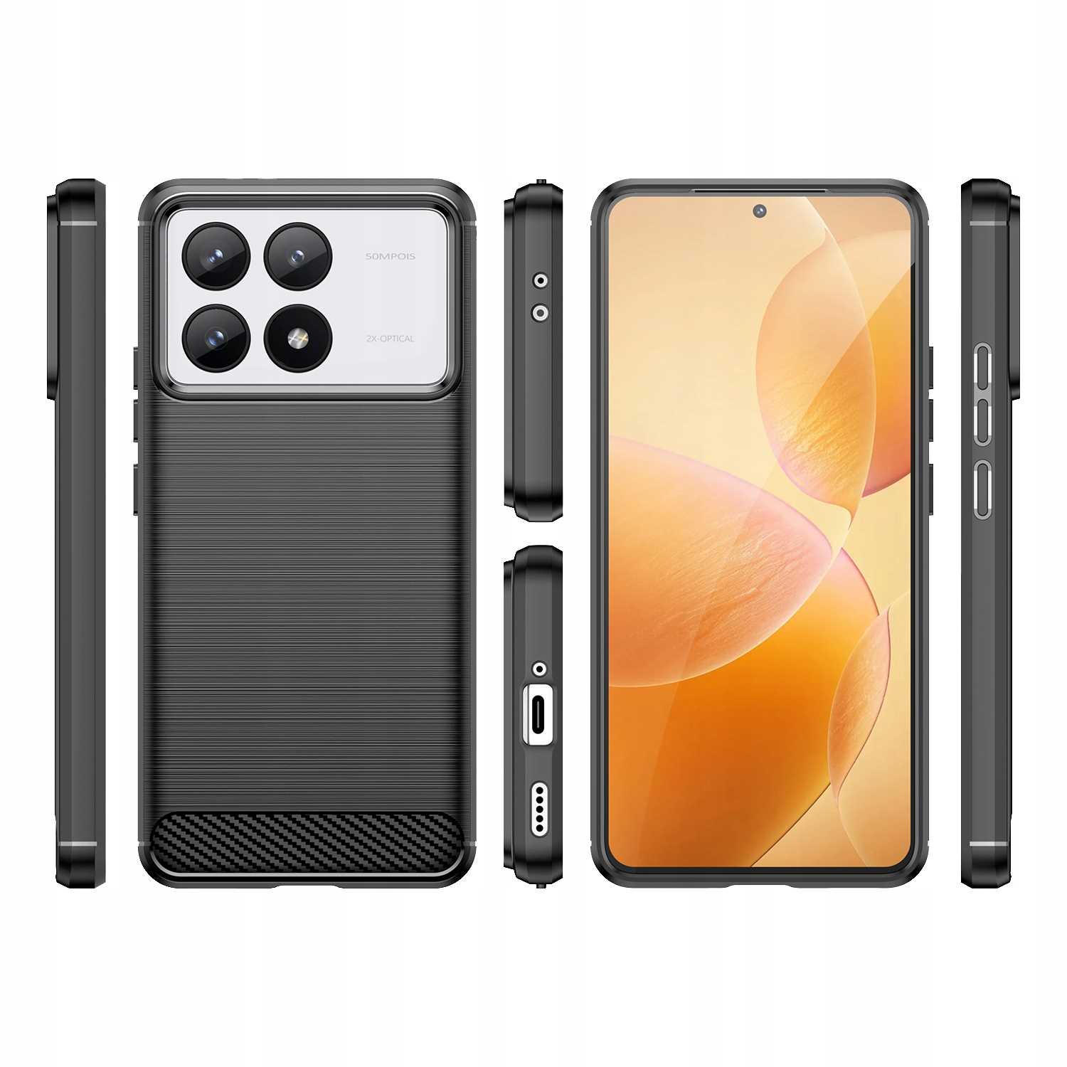 Spacecase Carbon Poco F6 Pro 5G black