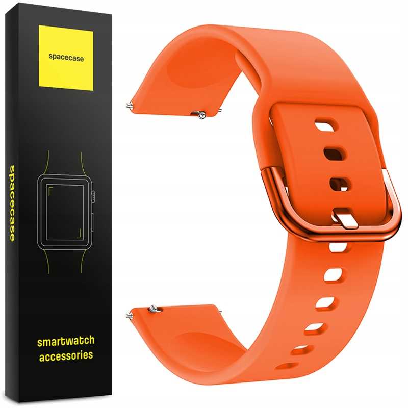 Spacecase Silicone Band 22mm orange