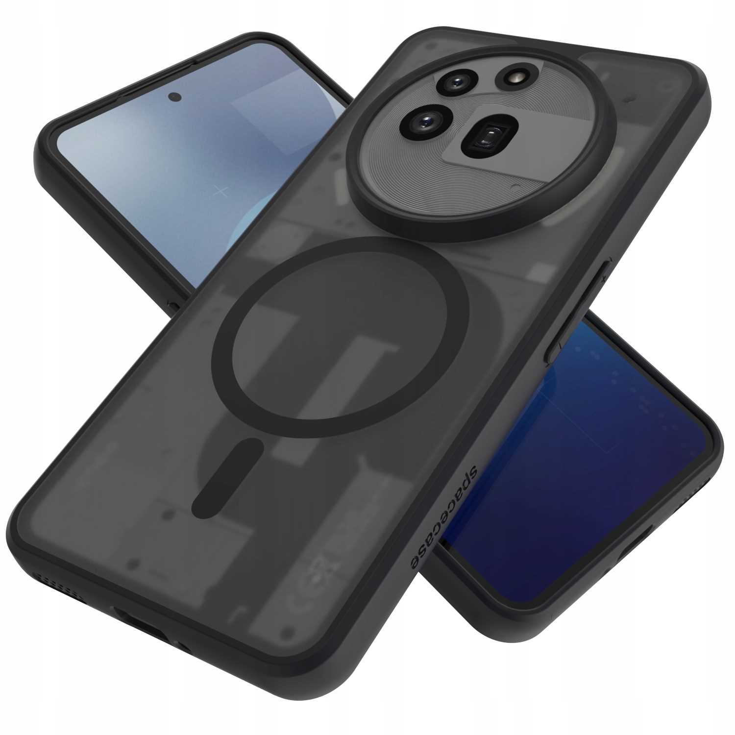 Spacecase Hybrid Mag Nothing Phone 3a Pro black