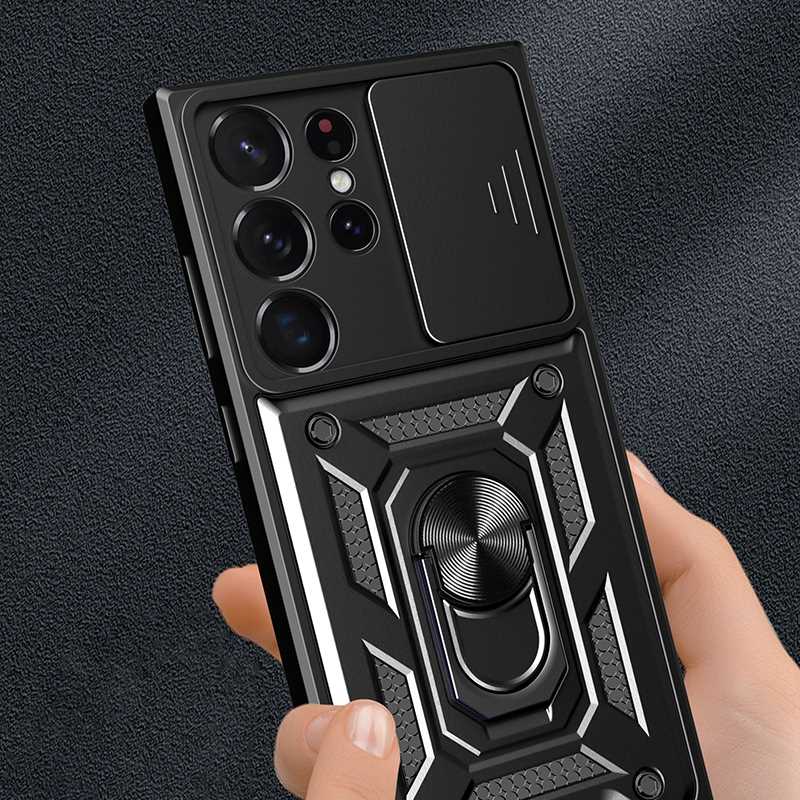 Spacecase Camring Galaxy S23 Ultra Black