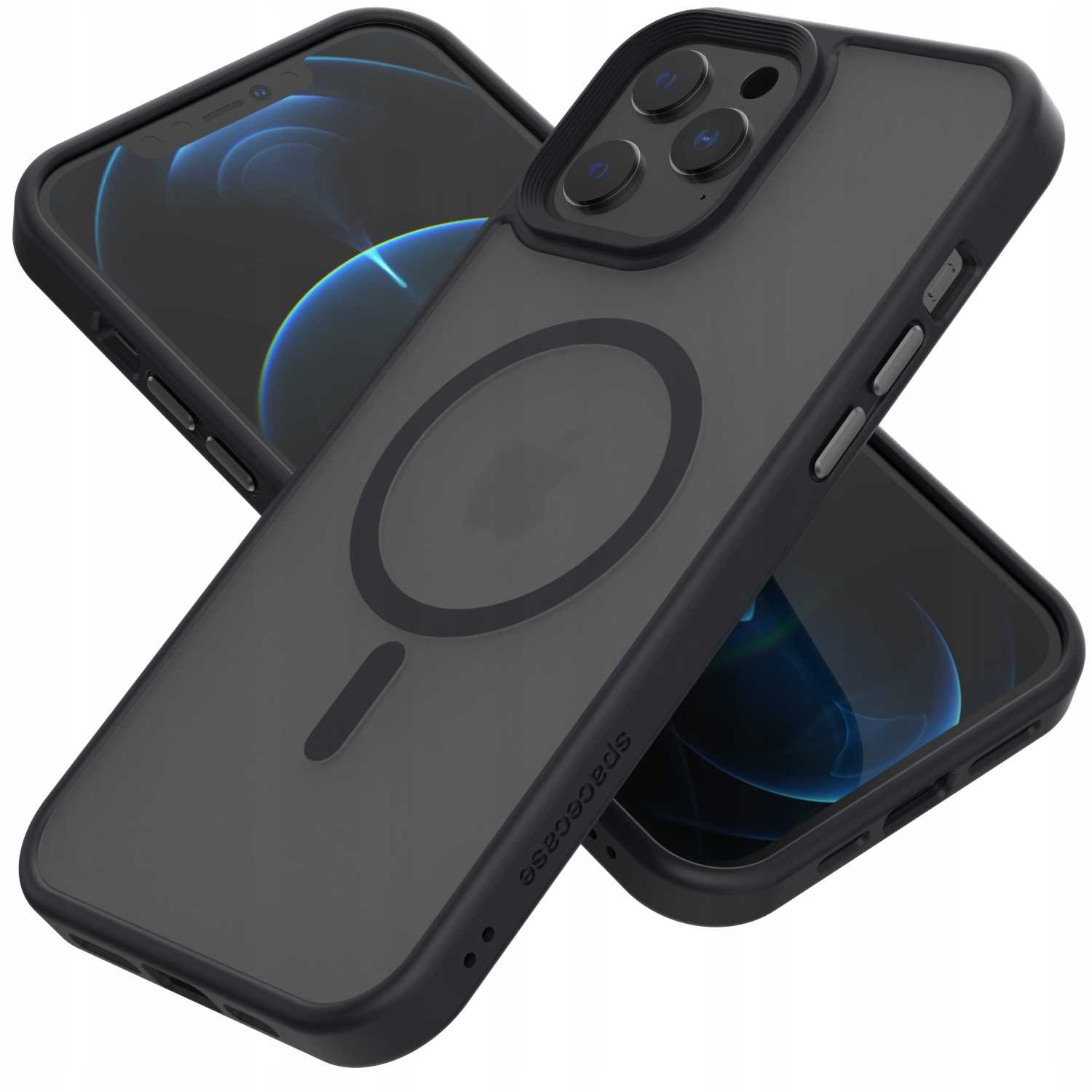 Spacecase Hybrid Mag Iphone 12 Pro Max Black