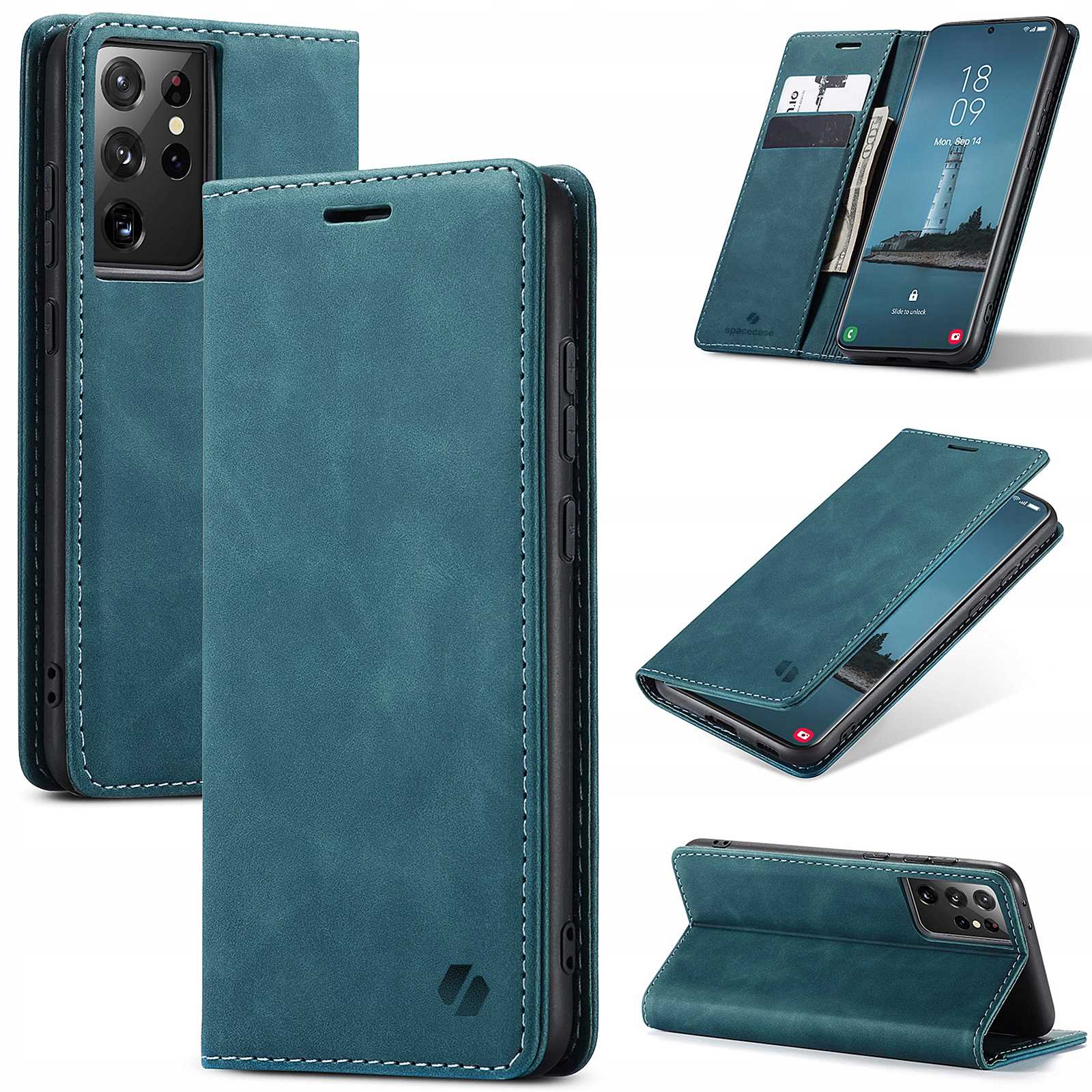 Spacecase Wallet Galaxy S21 Ultra Blue