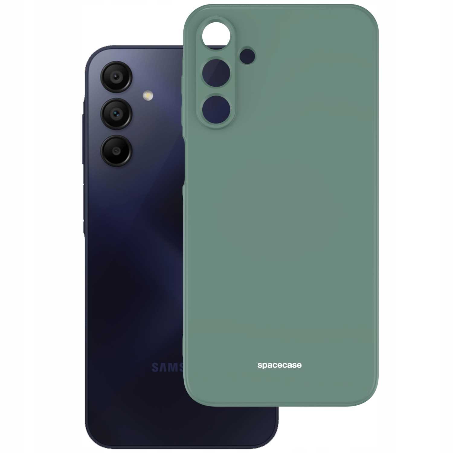 Spacecase Silicone Case Galaxy A15 4G / 5G dark green