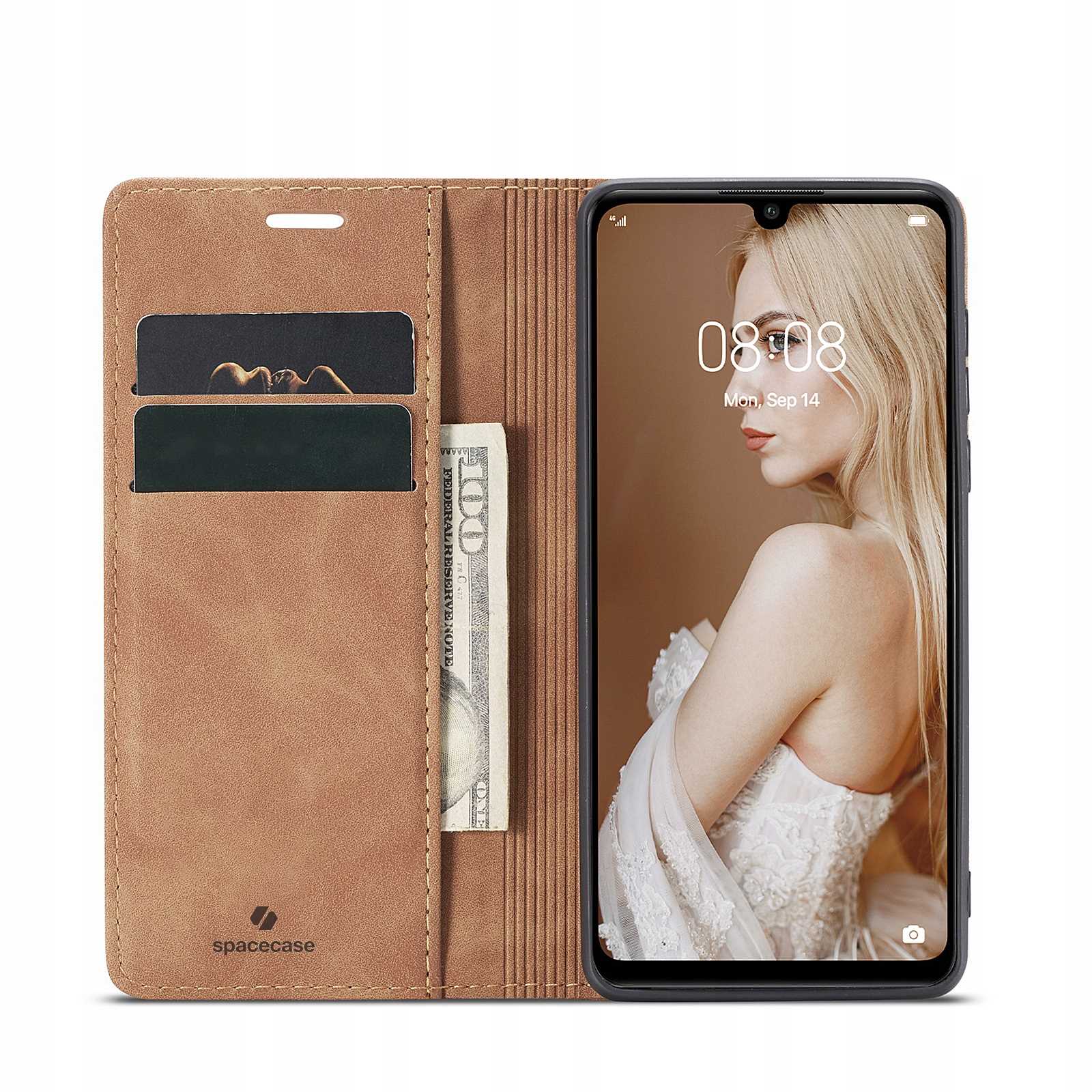 Spacecase Wallet Huawei P30 Lite Light Brown