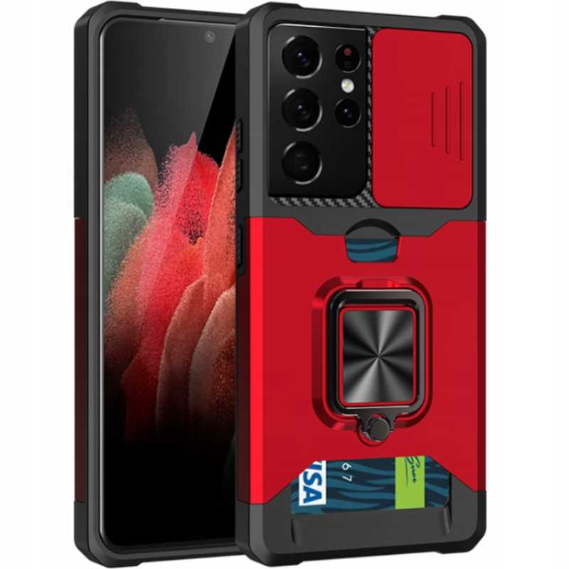 Spacecase Task Galaxy S21 Ultra czerwony