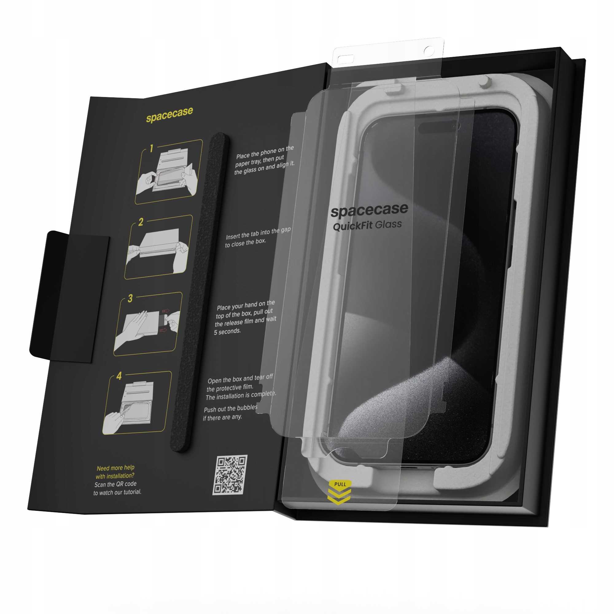 Spacecase QuickFit Glass IPhone 15 Pro Max