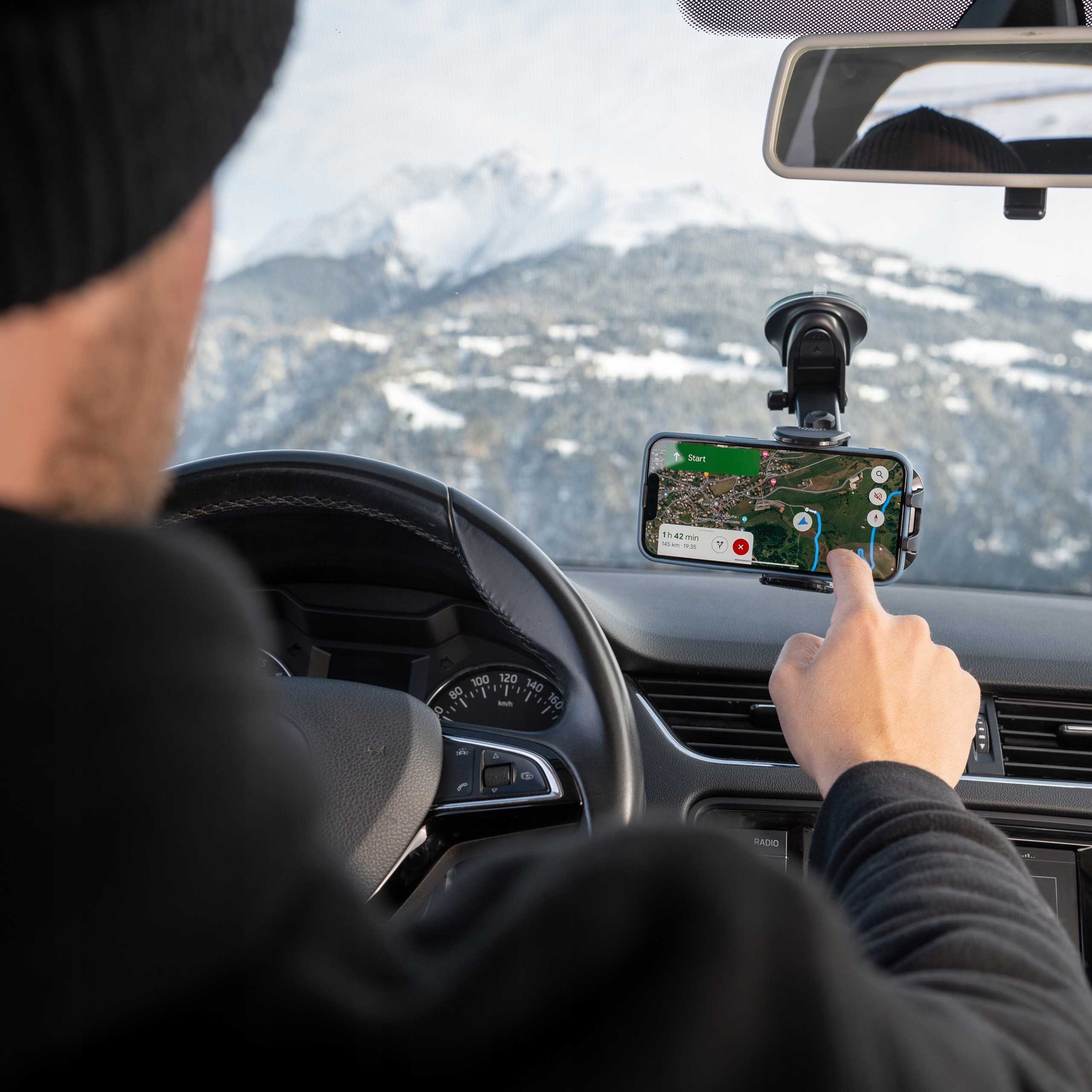 Spacecase Car Holder Sc17 Universal Dash/Windshield Black