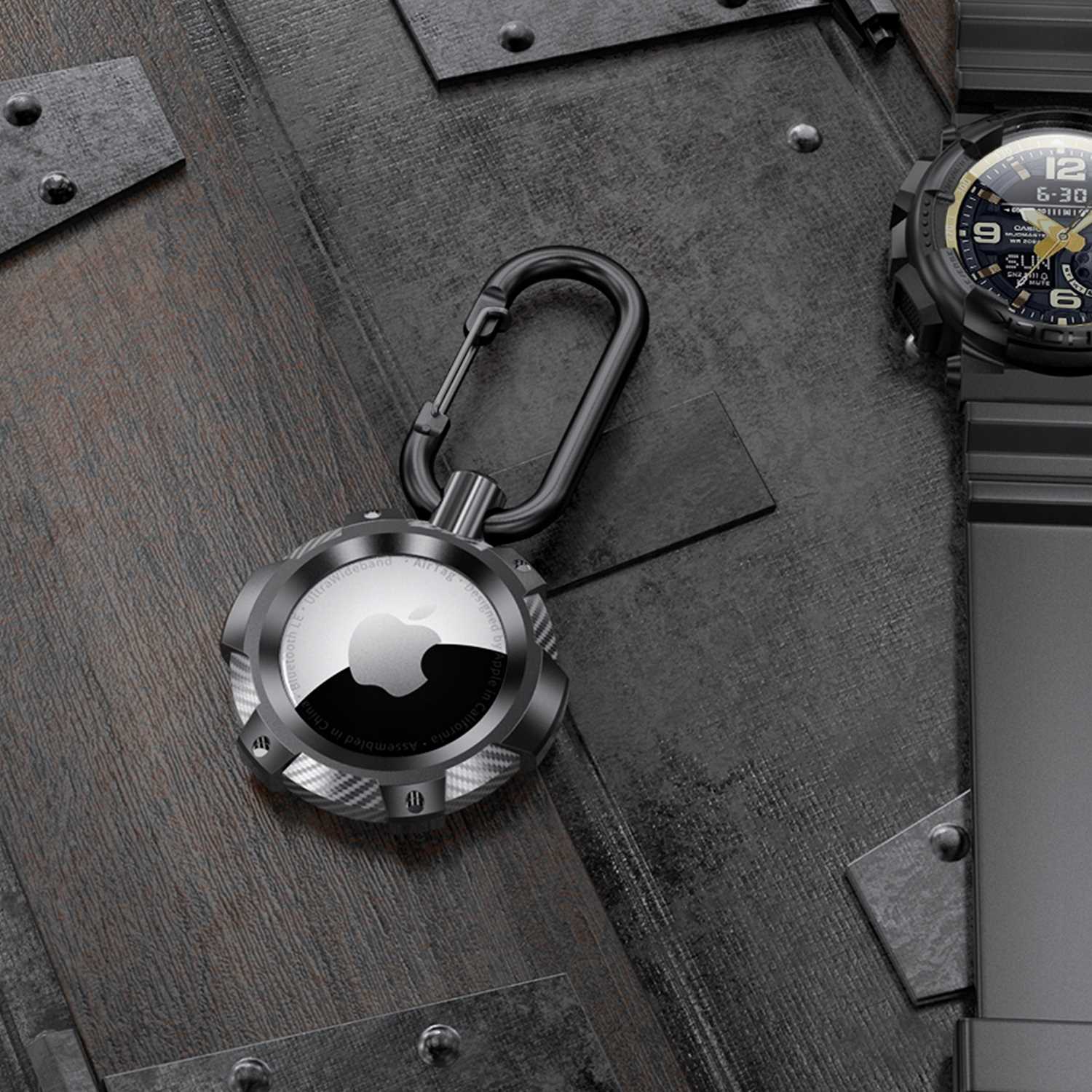 Spacecase Airtag Armor czarny