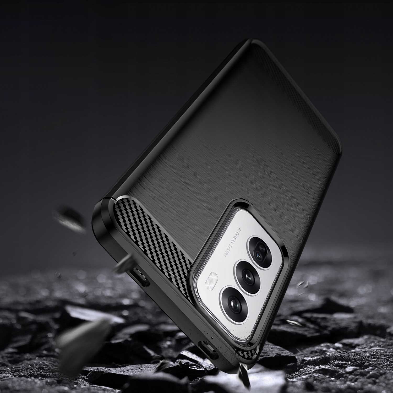 Spacecase Carbon Oppo Reno 12 5G Black