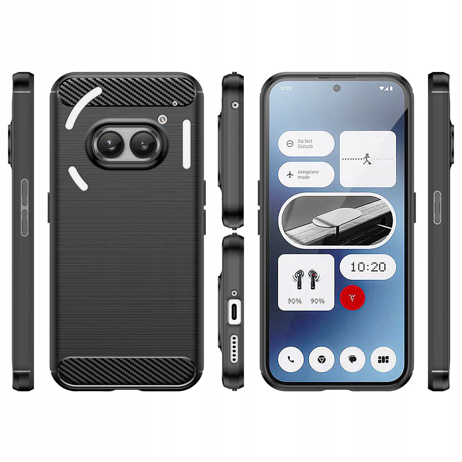 Spacecase Carbon Nothing Phone 2A / 2A Plus black