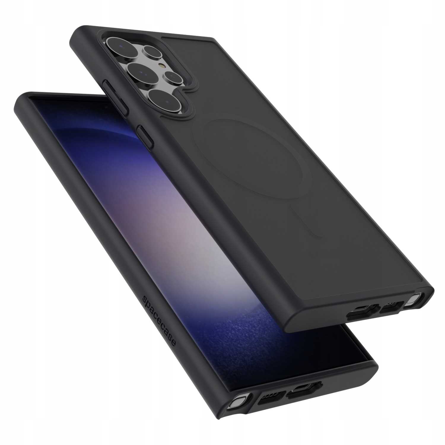 Spacecase Hybrid Mag Galaxy S23 Ultra Black