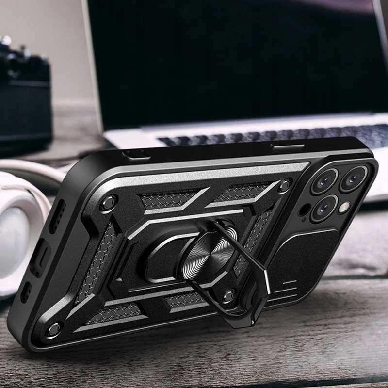 Spacecase Camring iPhone 15 Pro black