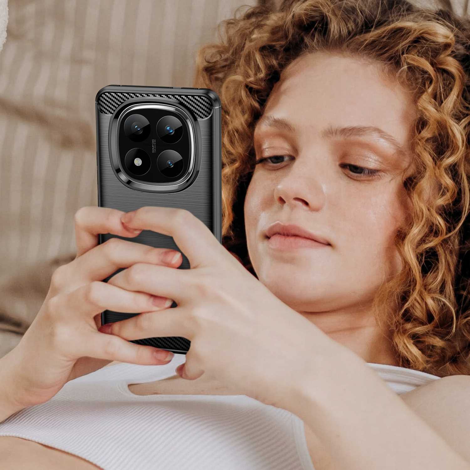 Spacecase Carbon Redmi Note 14 Pro+ 5G Black