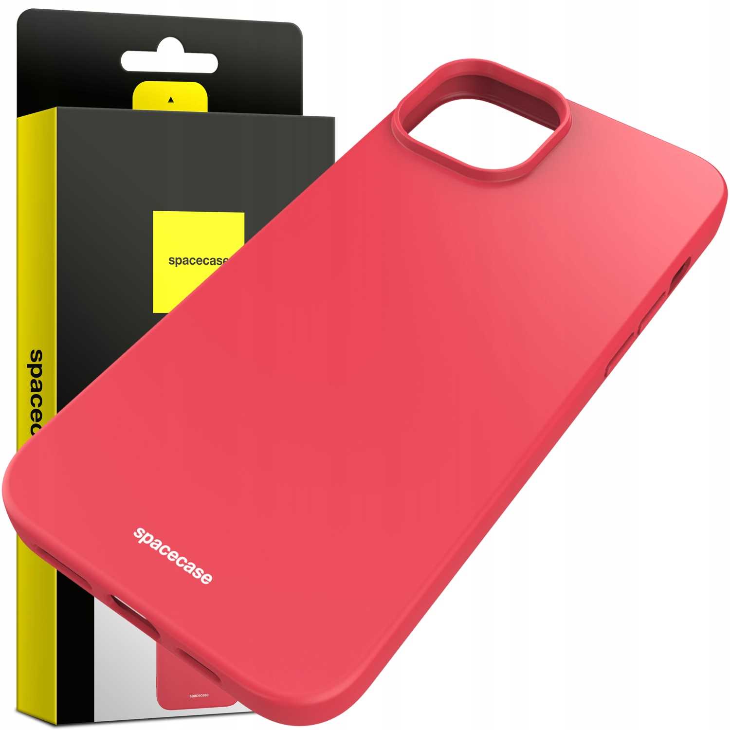 Spacecase Silicone Case iPhone 15 Plus red