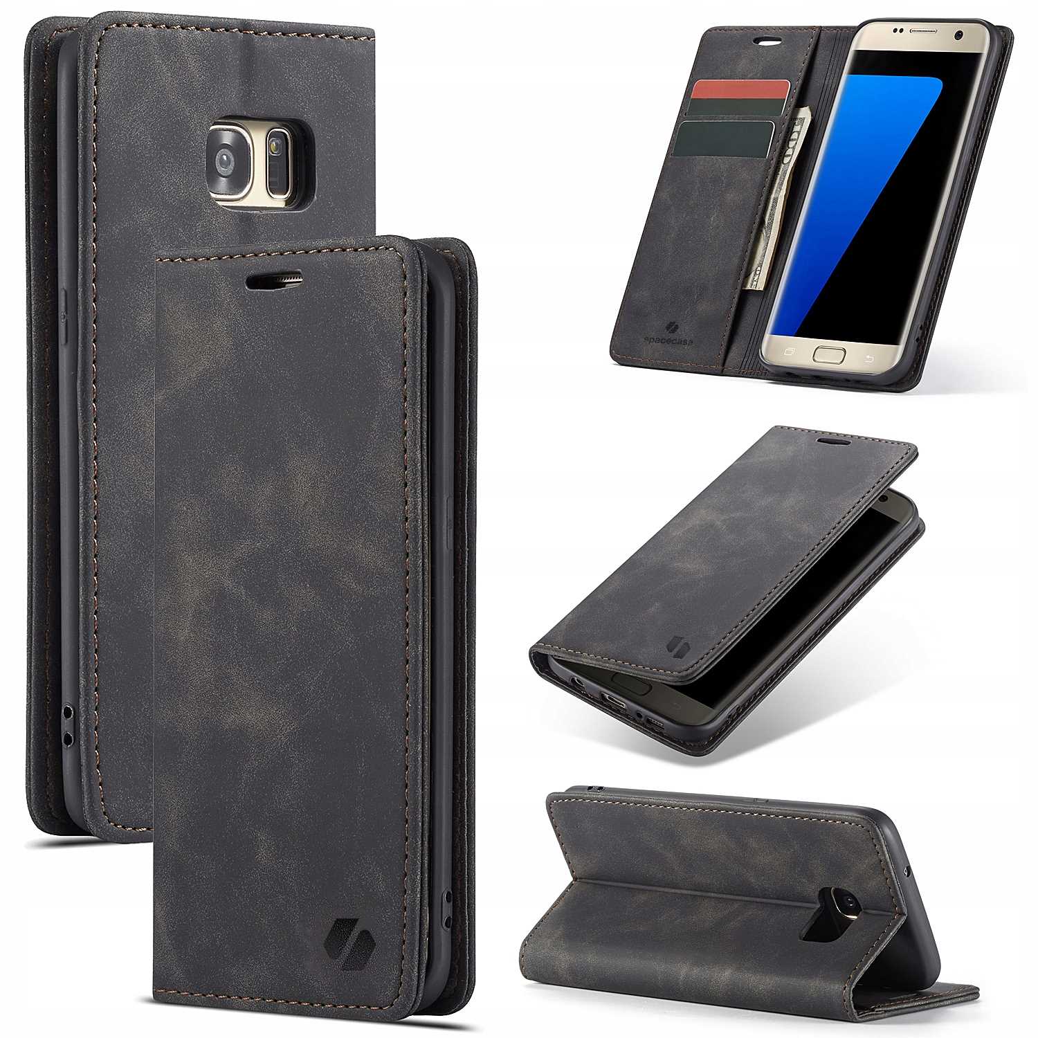 Spacecase Wallet Galaxy S7 Edge black