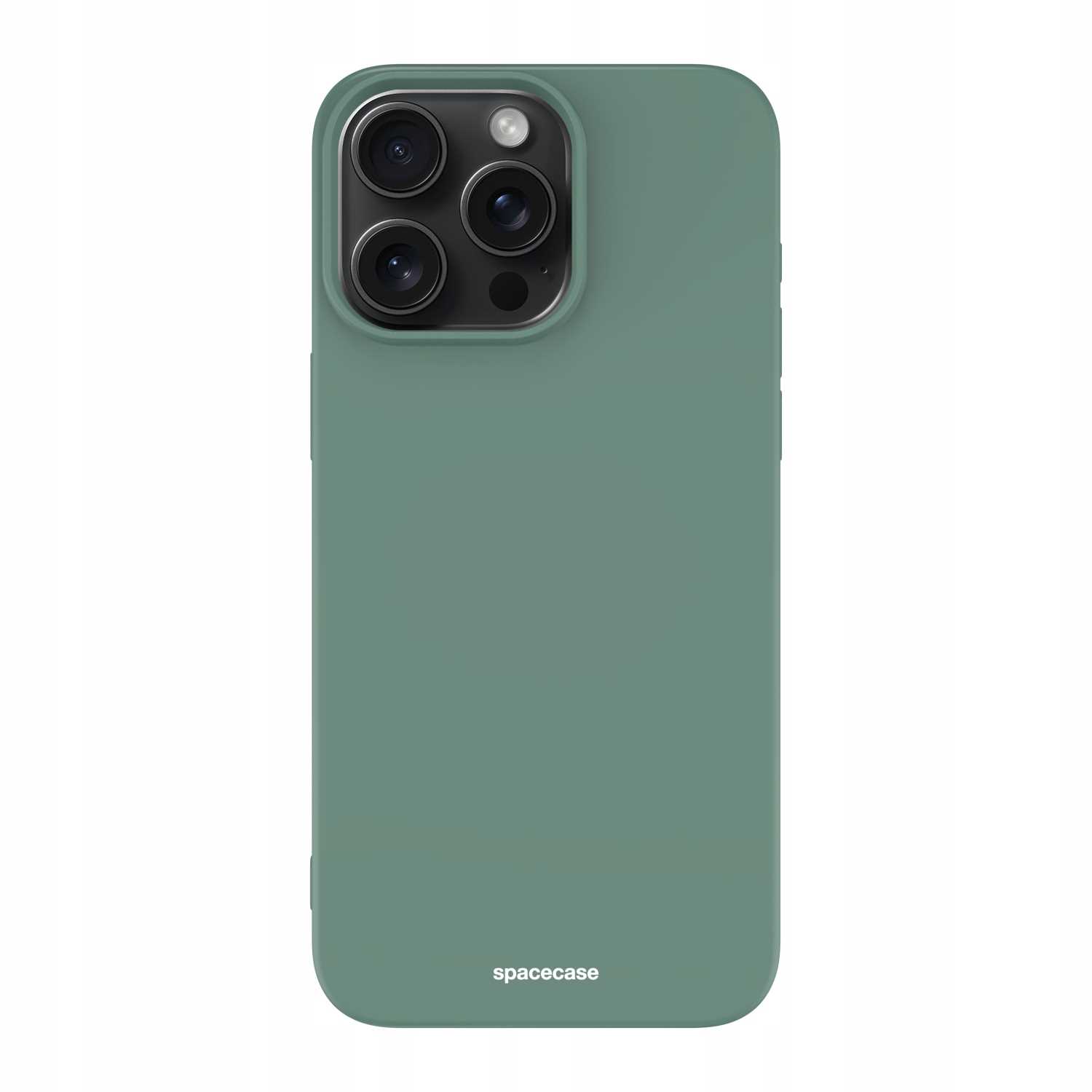 Spacecase Silicone Case iPhone 15 Pro Max dark green