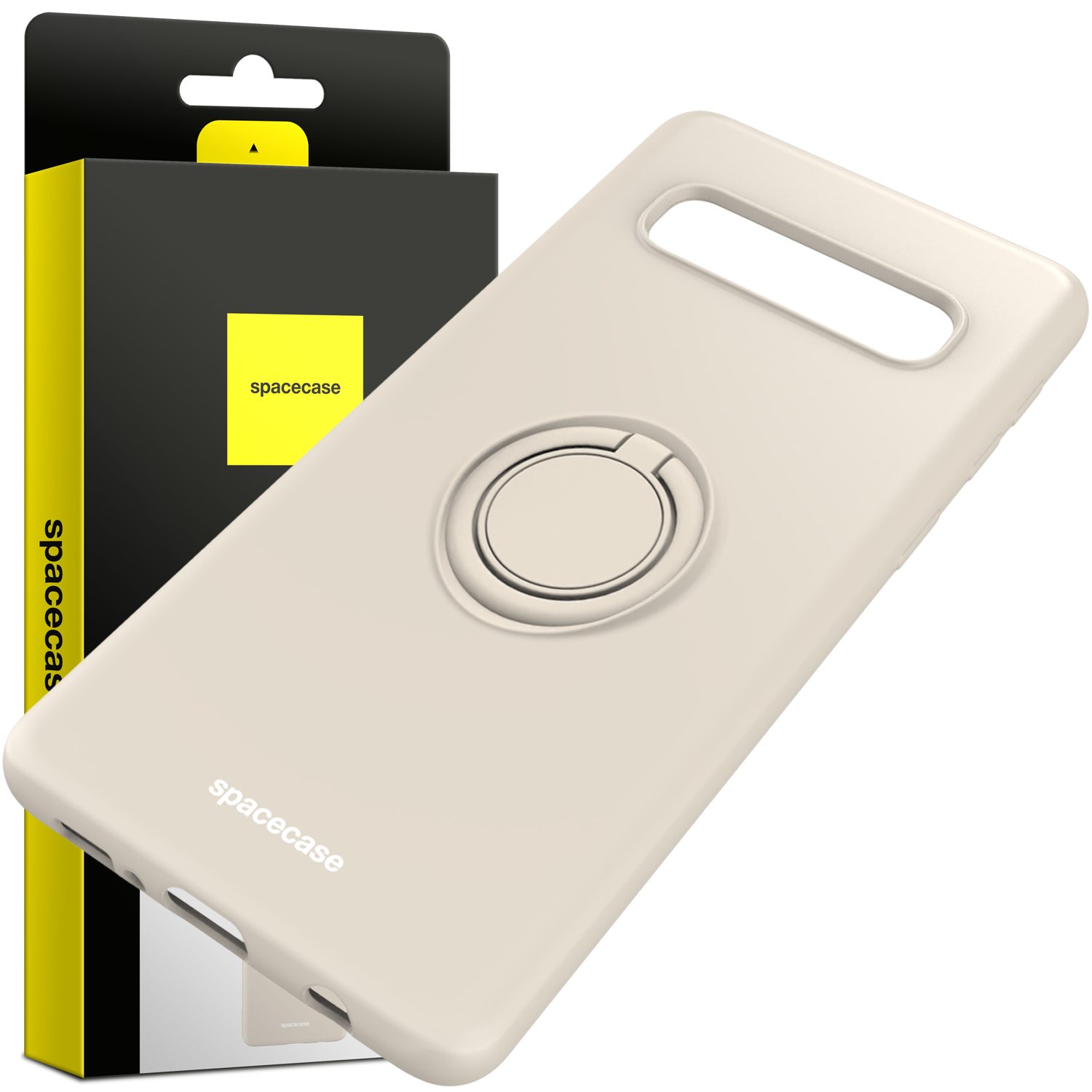 Spacecase Silicone Ring Galaxy S10+ bone