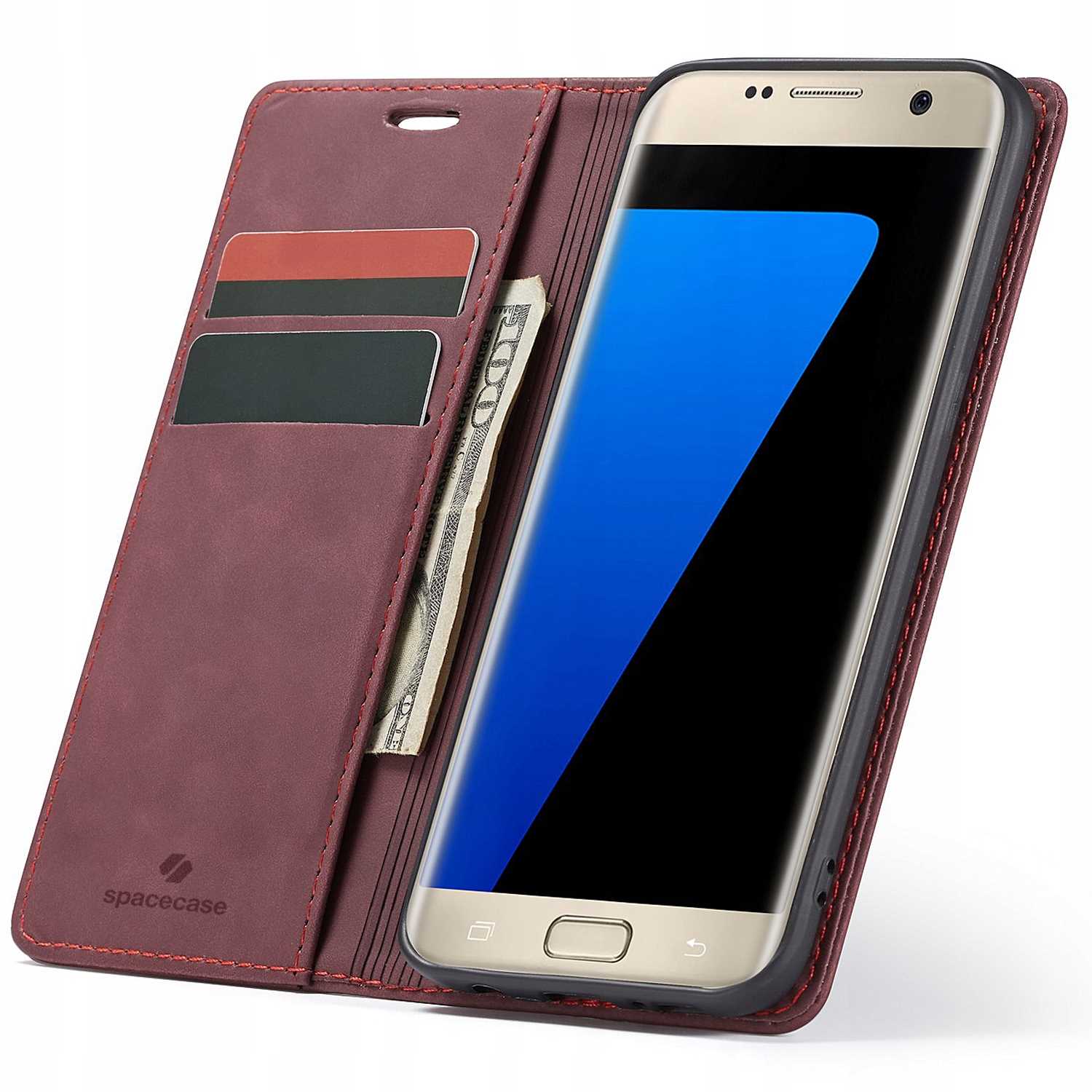 Spacecase Wallet Galaxy S7 Edge red