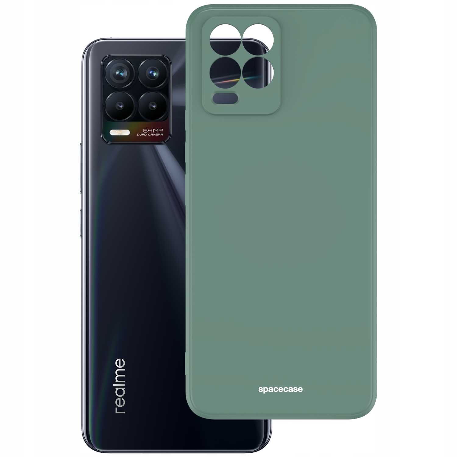 Spacecase Silicone Case Realme 8/8 Pro dark green
