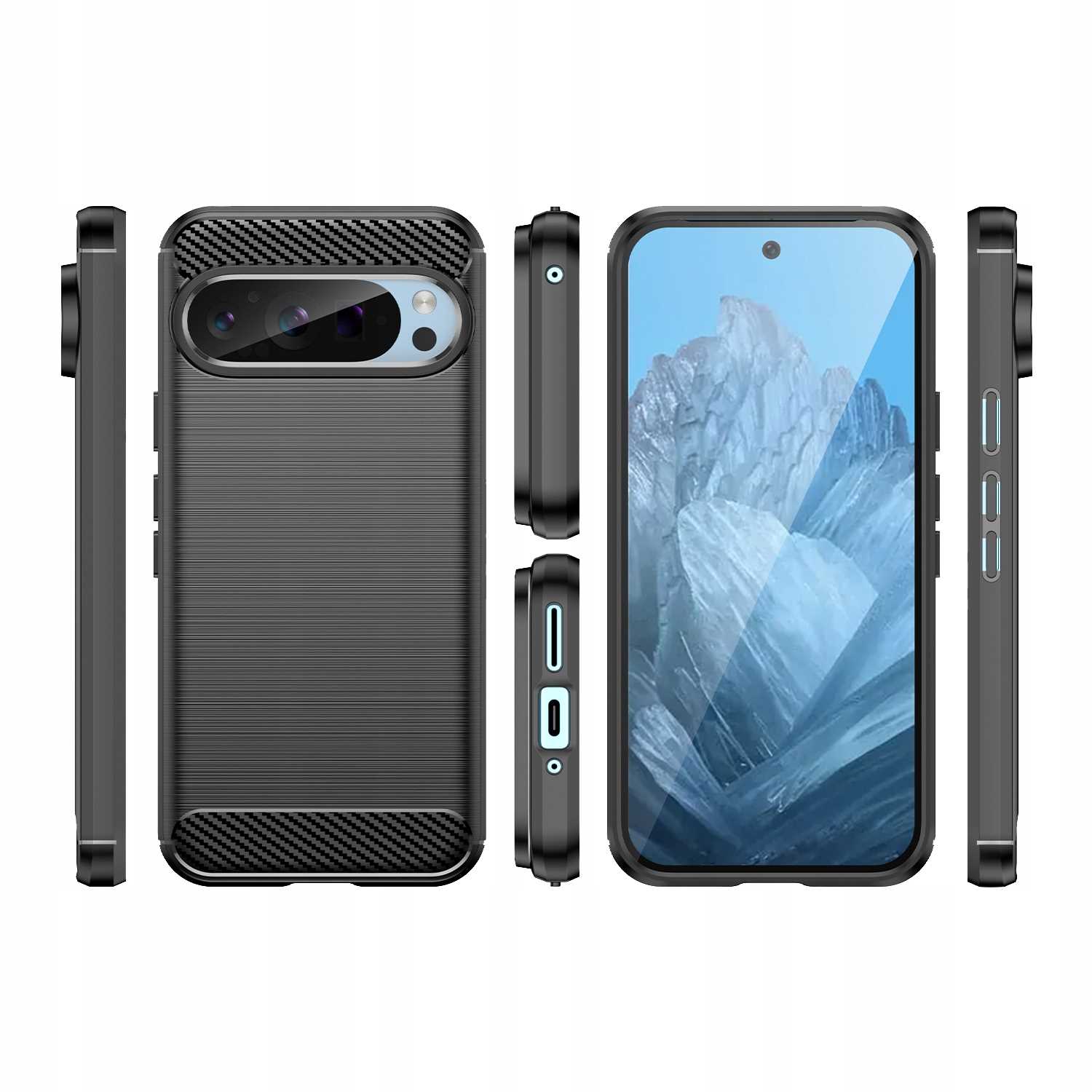Spacecase Carbon Google Pixel 9/9 Pro Black
