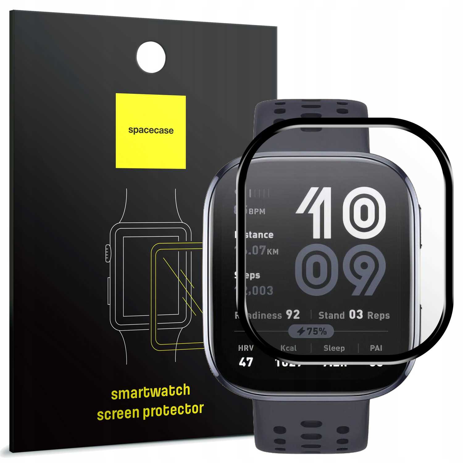 Spacecase SW Hybrid Glass Amazfit Bip 6