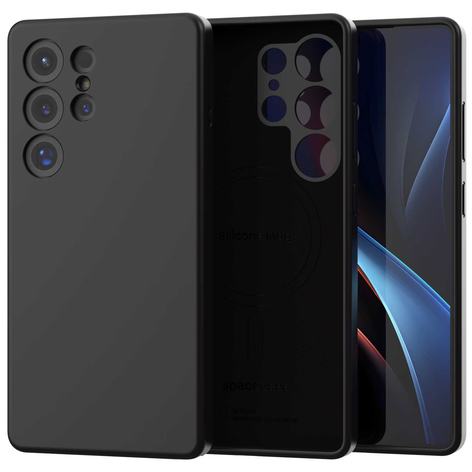Spacecase Silicone Mag Galaxy S25 Ultra black