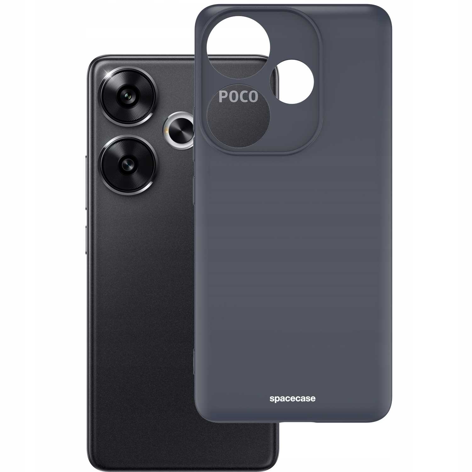 Spacecase Silicone Case Poco F6 5G black