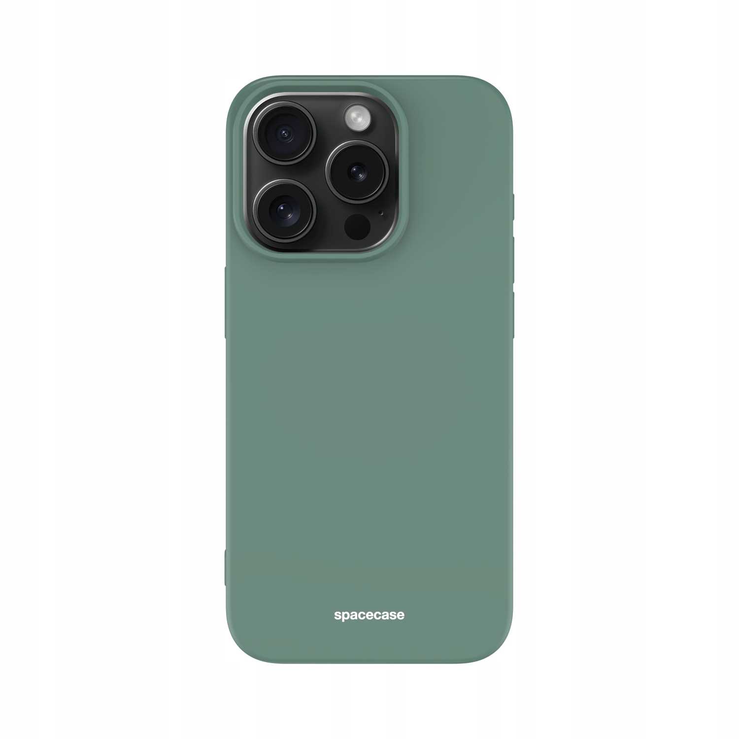 Spacecase Silicone Case iPhone 15 Pro dark green