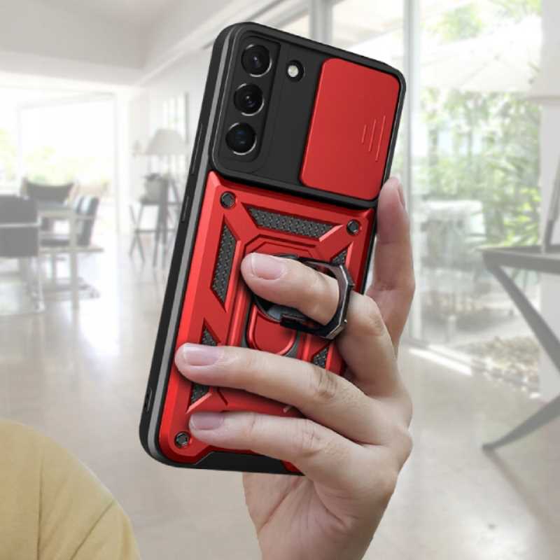 Spacecase Camring Galaxy S22+ red