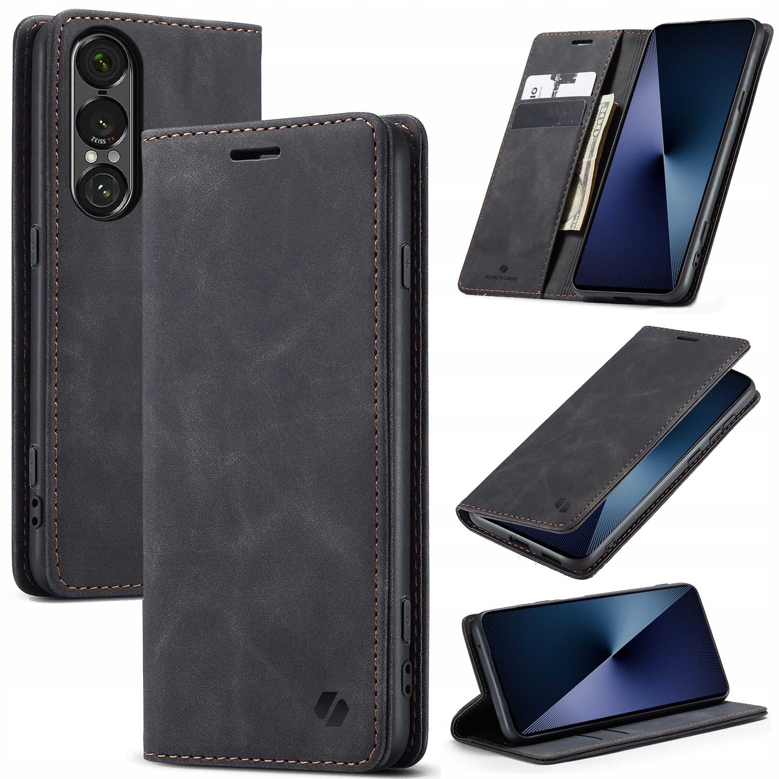 Spacecase Wallet Xperia 1 Vii Black