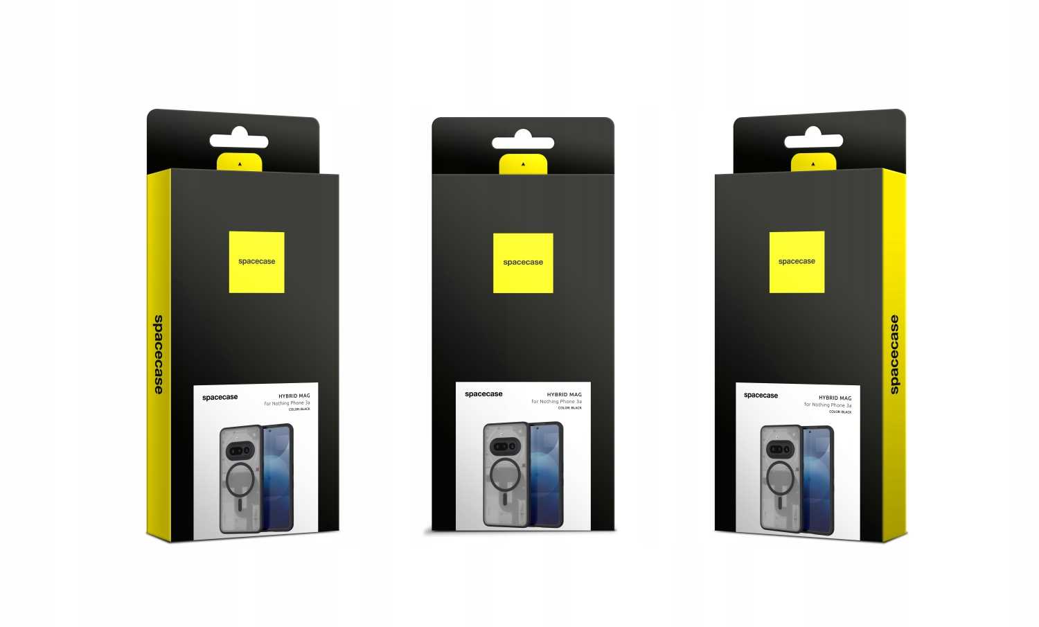 Spacecase Hybrid Mag Nothing Phone 3a black