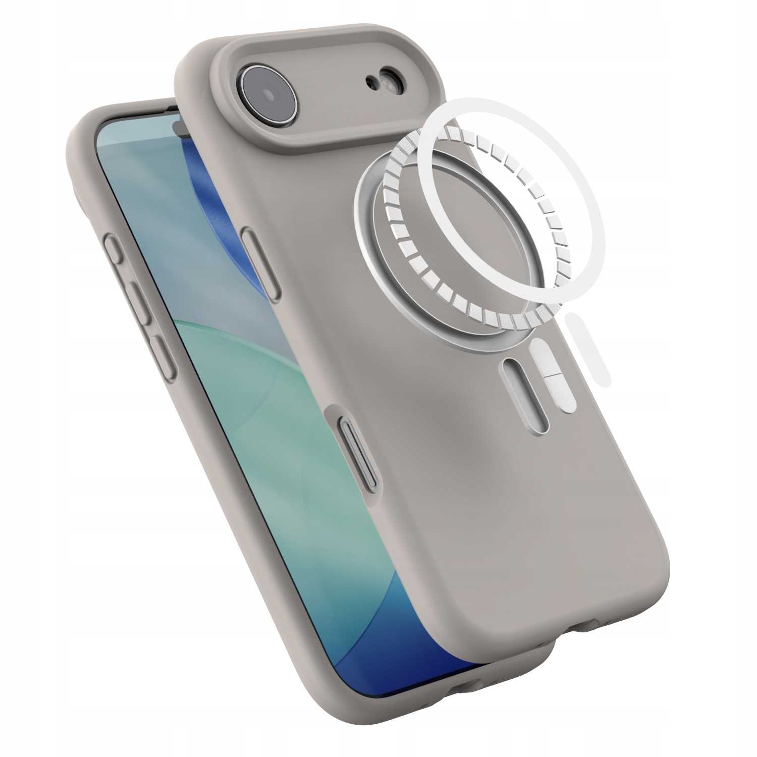 Spacecase Silicone Mag iPhone 17 Air stone