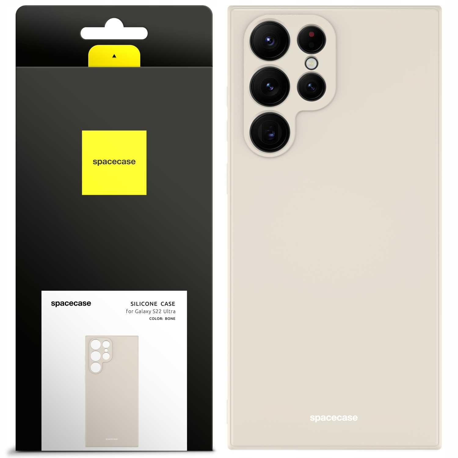 Spacecase Silicone Case Galaxy S22 Ultra Bone