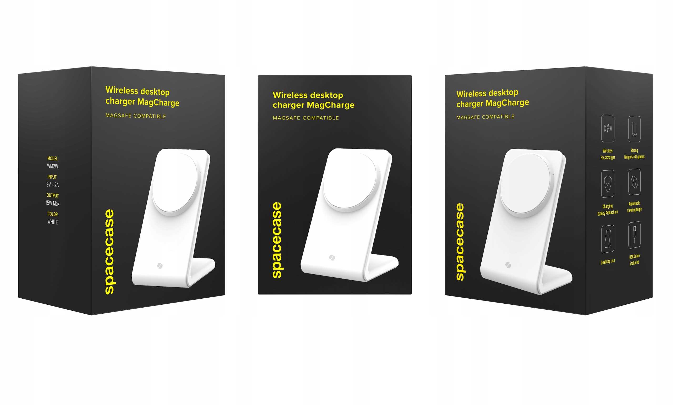 Spacecase Wireless Charger MagCharge WM2W white