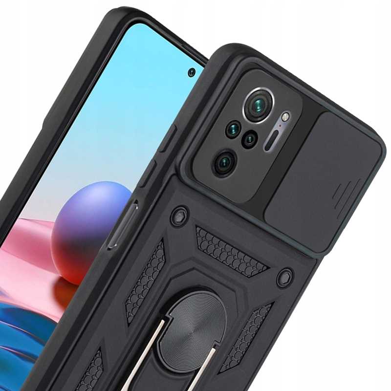 Spacecase Camring Redmi Note 10/10S/Poco M5S Czarn